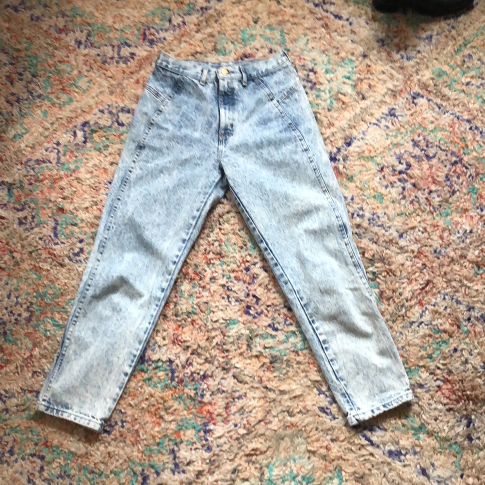 Chic Acid Wash Straight-tapered jeans